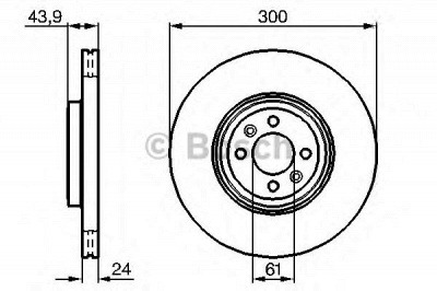BOSCH 0986479209 -  Тормозной диск
