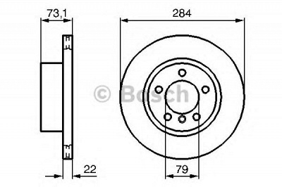 BOSCH 0986479213 -  Тормозной диск