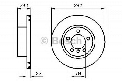 BOSCH 0986479214 -  Тормозной диск