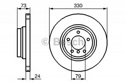 BOSCH 0986479215 -  Тормозной диск