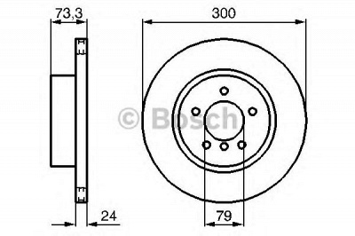 BOSCH 0986479216 -  Тормозной диск