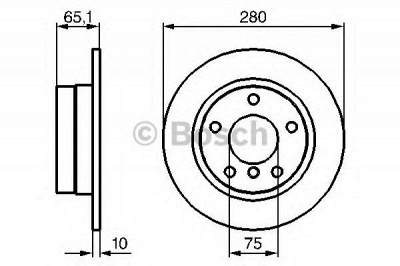 BOSCH 0986479217 -  Тормозной диск