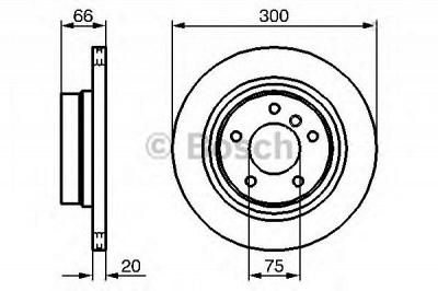BOSCH 0986479218 -  Тормозной диск