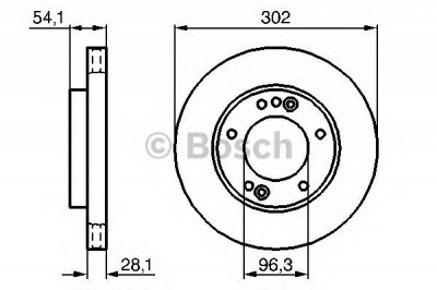 BOSCH 0986479230 -  Тормозной диск