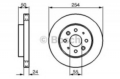 BOSCH 0986479231 -  Тормозной диск