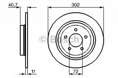 BOSCH 0986479233 -  Тормозной диск