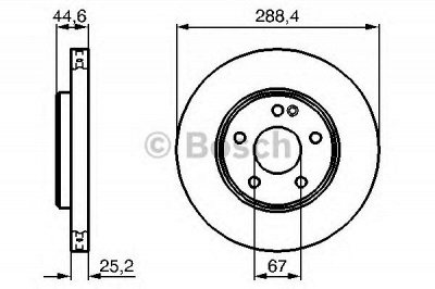 BOSCH 0986479234 -  Тормозной диск