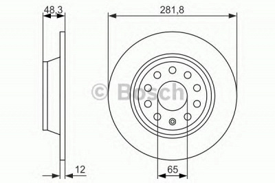BOSCH 0986479247 -  Тормозной диск