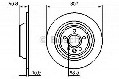 BOSCH 0986479254 -  Тормозной диск