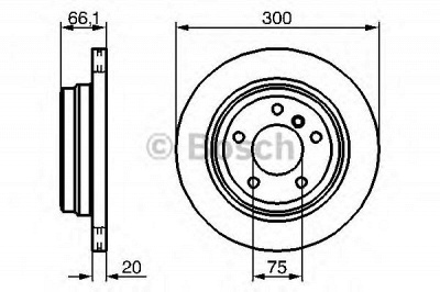 BOSCH 0986479263 -  Тормозной диск