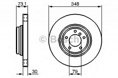 BOSCH 0986479265 -  Тормозной диск