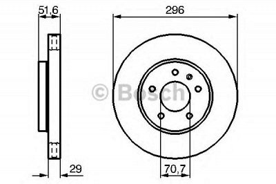 BOSCH 0986479267 -  Тормозной диск