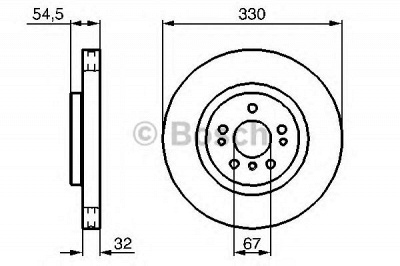 BOSCH 0986479269 -  Тормозной диск