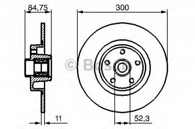 BOSCH 0986479276 -  Тормозной диск