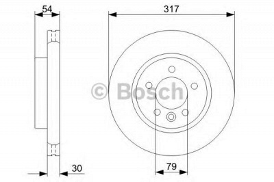 BOSCH 0986479287 -  Тормозной диск