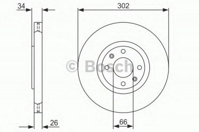 BOSCH 0986479288 -  Тормозной диск