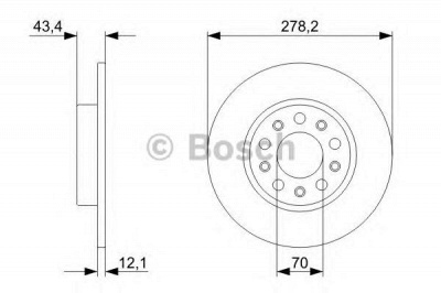 BOSCH 0986479292 -  Тормозной диск