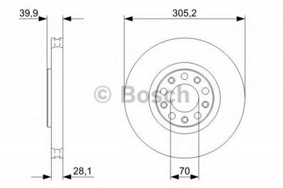 BOSCH 0986479293 -  Тормозной диск