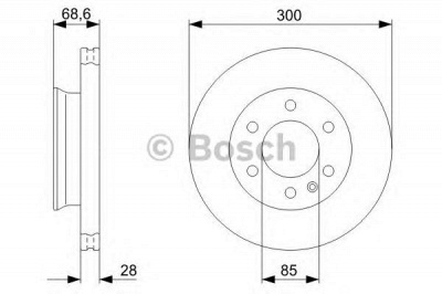 BOSCH 0986479294 -  Тормозной диск