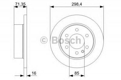 BOSCH 0986479295 -  Тормозной диск