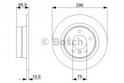 BOSCH 0986479306 -  Тормозной диск