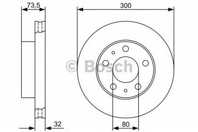 BOSCH 0986479315 -  Тормозной диск
