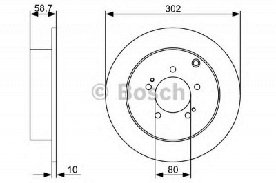 BOSCH 0986479318 -  Тормозной диск
