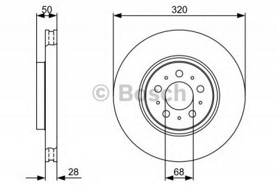 BOSCH 0986479321 -  Тормозной диск