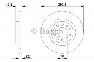 BOSCH 0986479327 -  Тормозной диск