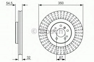 BOSCH 0986479329 -  Тормозной диск