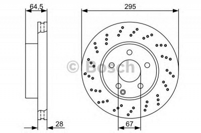 BOSCH 0986479331 -  Тормозной диск