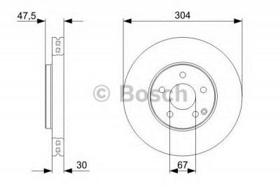 BOSCH 0986479333 -  Тормозной диск