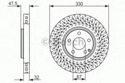 BOSCH 0986479334 -  Тормозной диск