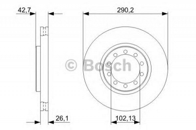 BOSCH 0986479342 -  Тормозной диск