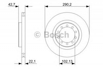 BOSCH 0986479343 -  Тормозной диск