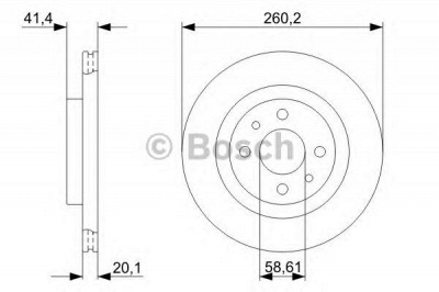 BOSCH 0986479346 -  Тормозной диск