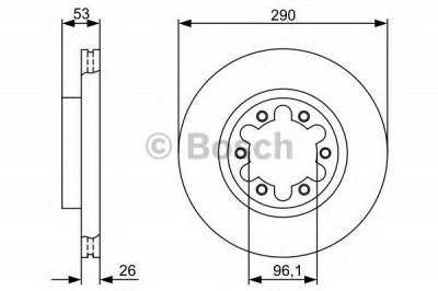 BOSCH 0986479355 -  Тормозной диск