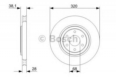 BOSCH 0986479357 -  Тормозной диск