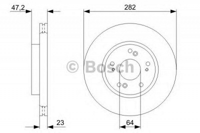 BOSCH 0986479364 -  Тормозной диск
