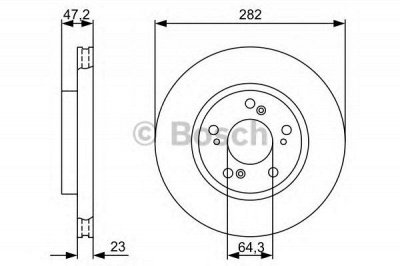 BOSCH 0986479365 -  Тормозной диск