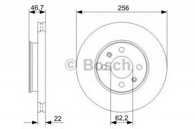 BOSCH 0986479367 -  Тормозной диск