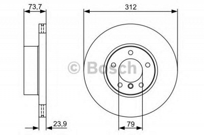 BOSCH 0986479381 -  Тормозной диск