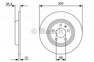BOSCH 0986479382 -  Тормозной диск