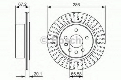 BOSCH 0986479394 -  Тормозной диск