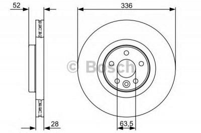 BOSCH 0986479395 -  Тормозной диск