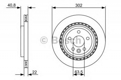 BOSCH 0986479398 - Тормозной диск