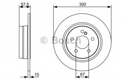 BOSCH 0986479410 -  Тормозной диск