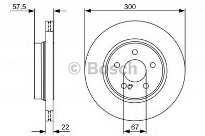BOSCH 0986479411 -  Тормозной диск