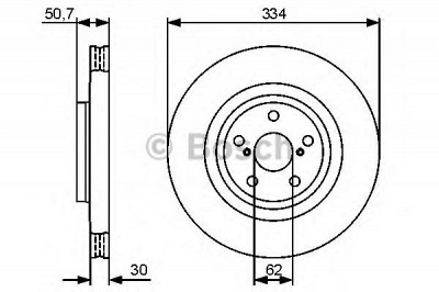 BOSCH 0986479426 -  Тормозной диск