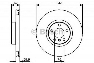BOSCH 0986479436 -  Тормозной диск
